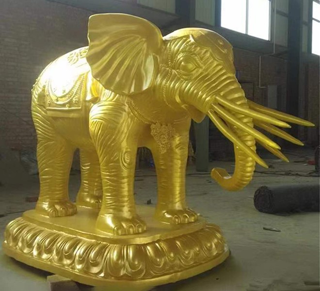 铸铜大象雕塑制作是如何处理表面的？